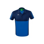 Erima Sport-Polo Six Wings (100% Polyester, quick-drying, comfortable to wear) royal blue/navy blue Men